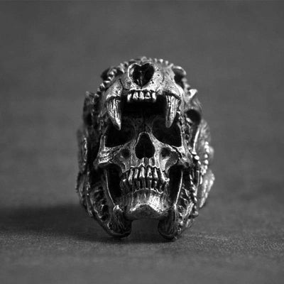 Vintage Indischer Totenkopf Ring