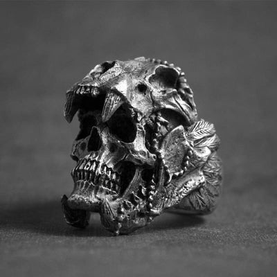 Vintage Indischer Totenkopf Ring