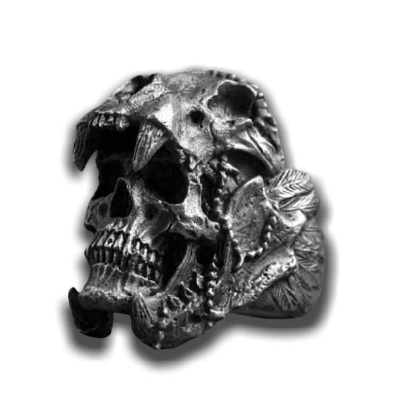 Vintage Indischer Totenkopf Ring