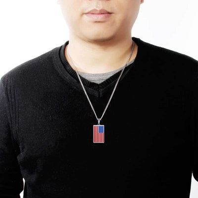 Vintage Amerikanische Plattenkette