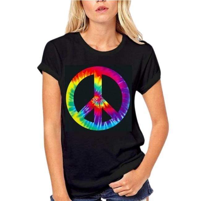 Vintage mehrfarbiges Hippie-T-Shirt