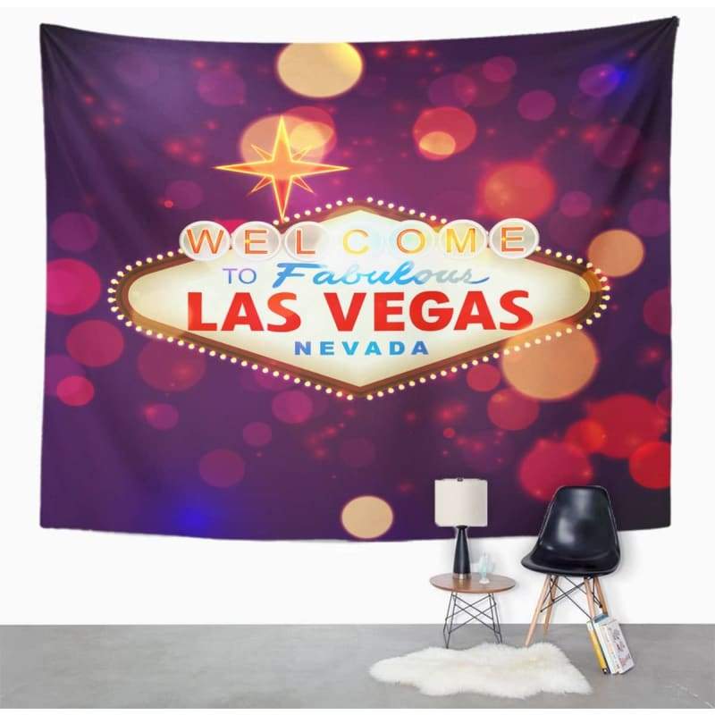 Vintage Las Vegas Wandteppich