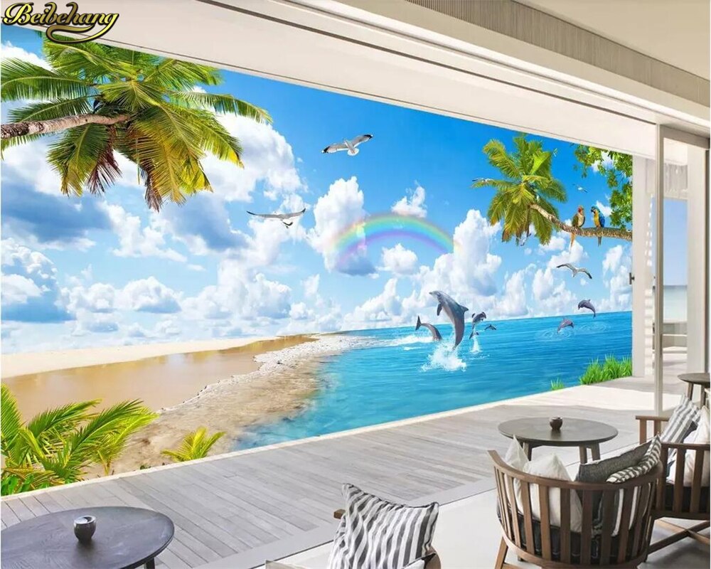 Tapete im Vintage-Hawaii-Stil