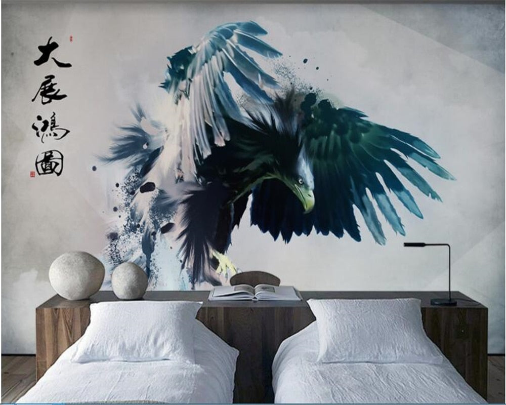 Vintage-Vögel-Tapete