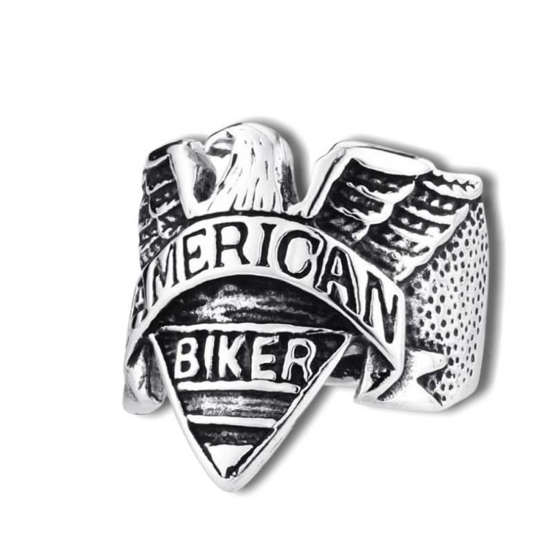 Vintage amerikanischer Biker-Ring