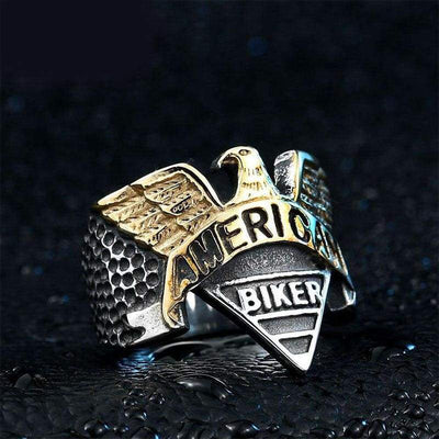Vintage amerikanischer Biker-Ring