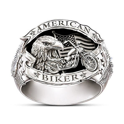 Vintage amerikanischer Biker-Ring