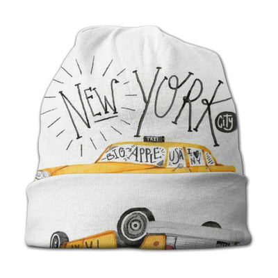 Vintage New York Beanie Weiß