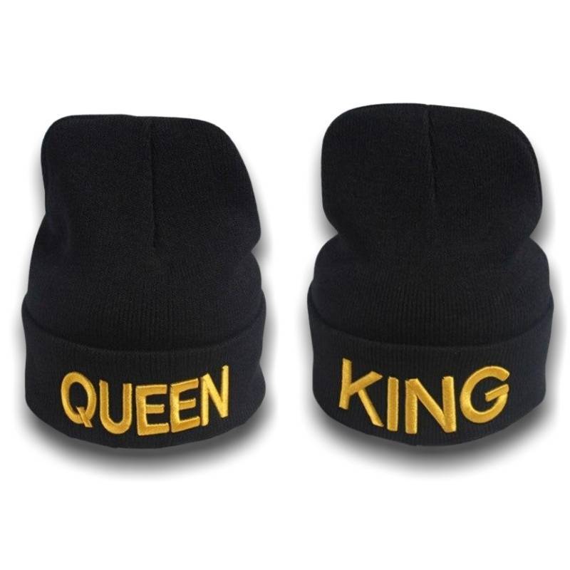 Vintage Queen und King Beanie