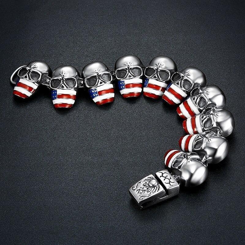 Vintage Totenkopf Armband