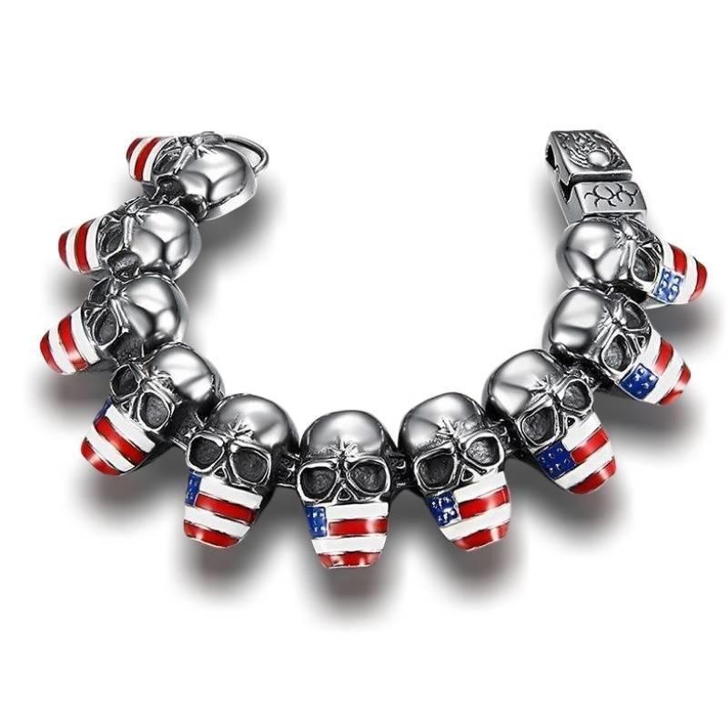 Vintage Totenkopf Armband