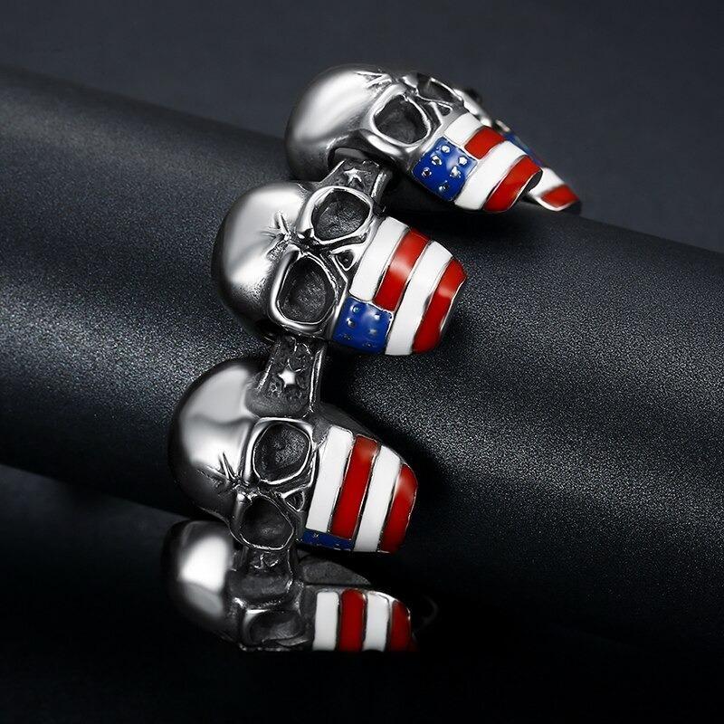 Vintage Totenkopf Armband