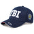 Blaue Vintage FBI-Kappe