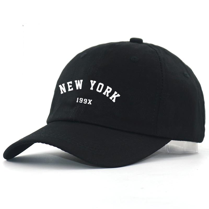 Herren Vintage New York Cap Schwarz
