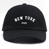 Herren Vintage New York Cap Schwarz