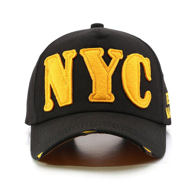 Vintage New York Mütze Gelb