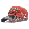Vintage New York Rote und Schwarze Mütze