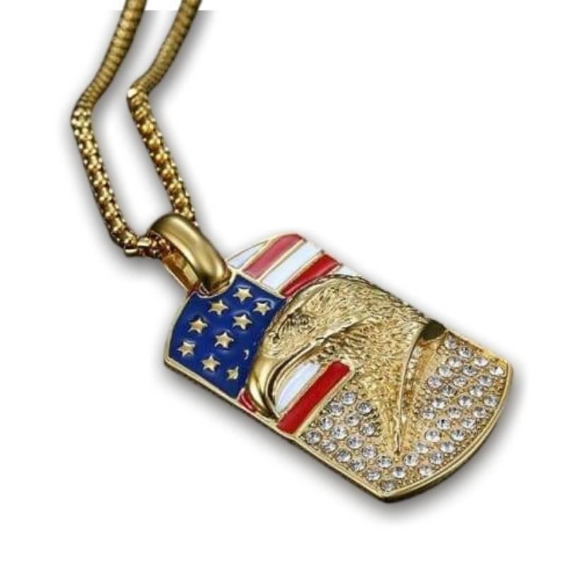 Goldene Adler Vintage Halskette