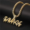 Vintage Bling Bling Rap Halskette