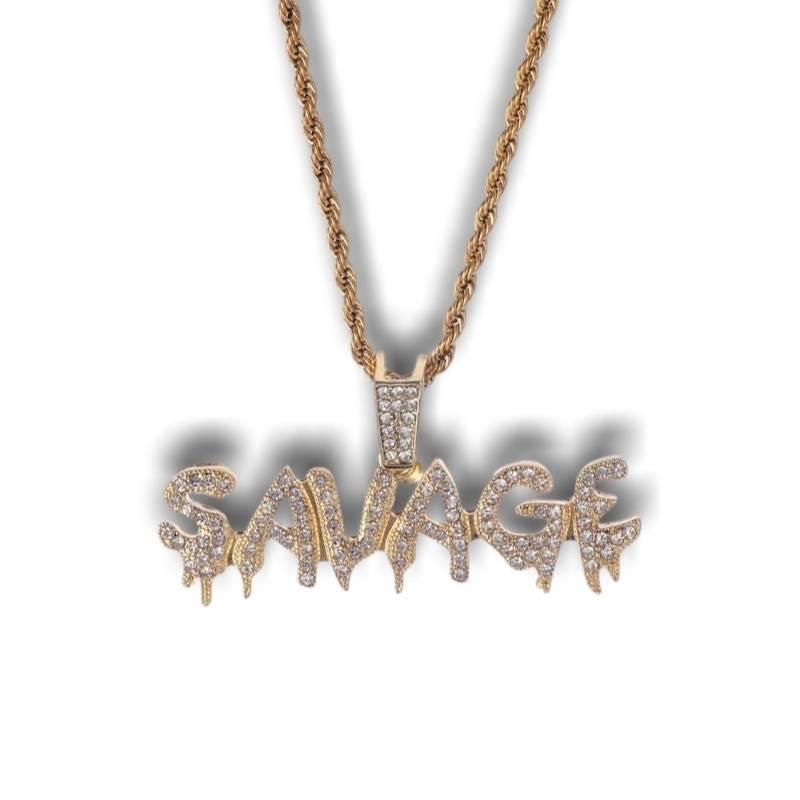 Vintage Bling Bling Rap Halskette