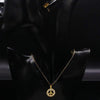 Vintage Peace And Love Halskette GOLD