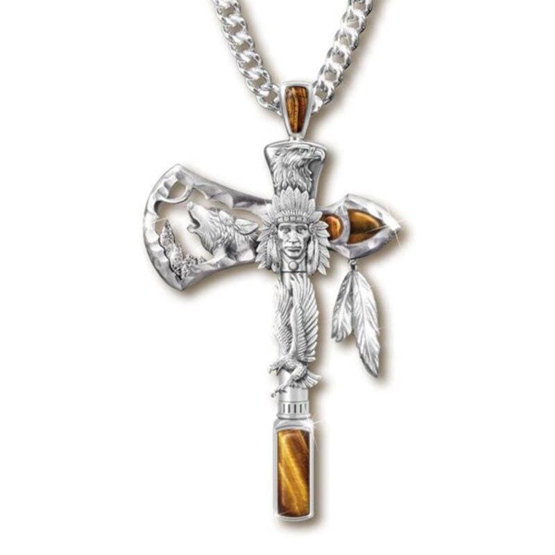 Vintage-Western-Halskette für Herren