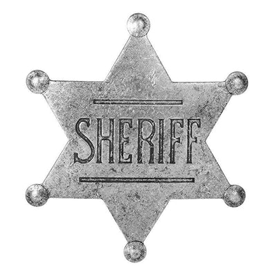 Vintage Cowboy-Sheriff-Abzeichen