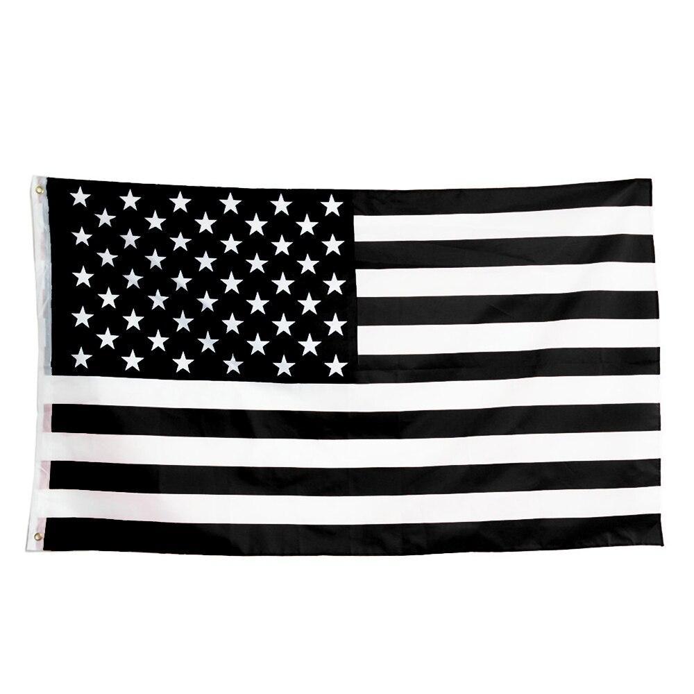 Amerikanische Vintage-Flagge schwarz