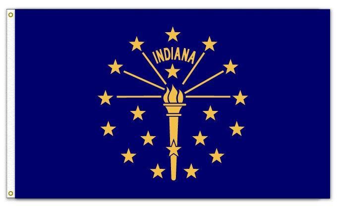 Vintage-Indiana-Flagge