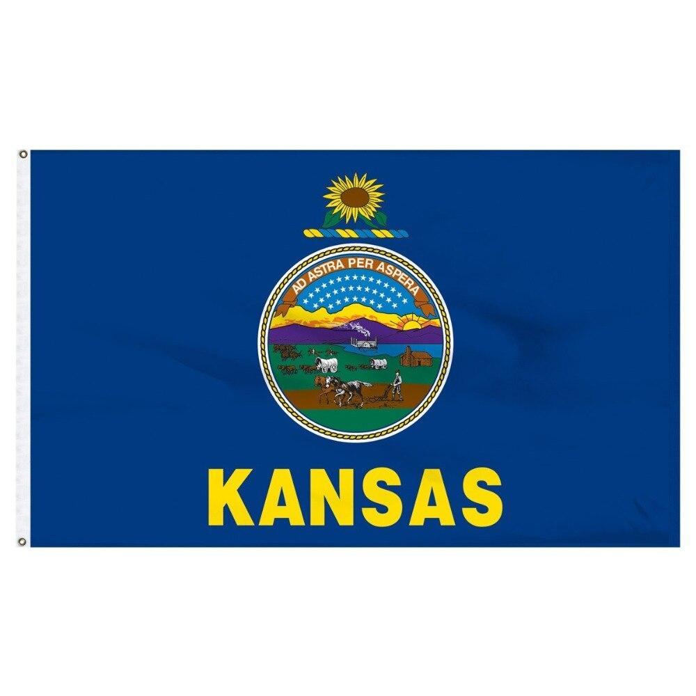 Kansas-Weinlese-Flagge