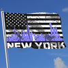 Vintage-Flagge von New York City