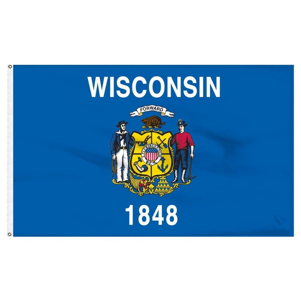 Wisconsin-Vintage-Flagge