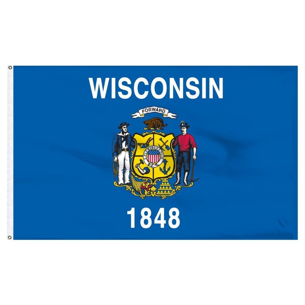 Wisconsin-Vintage-Flagge