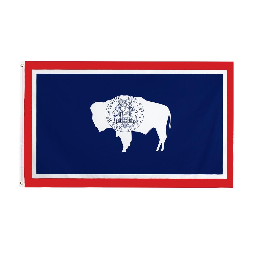 Vintage-Wyoming-Flagge