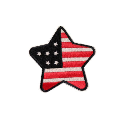 Vintage-Patch mit amerikanischer Flagge