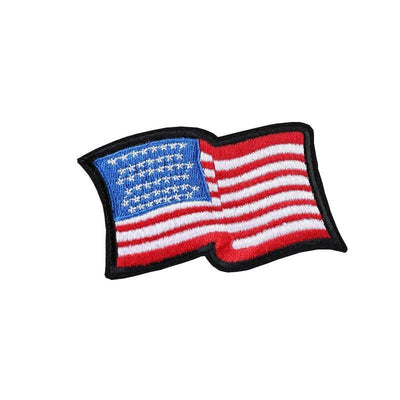 Vintage-Patch mit amerikanischer Flagge