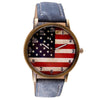 Vintage-Uhr mit amerikanischer Flagge