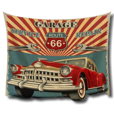 Vintage Route 66 Tischdecke