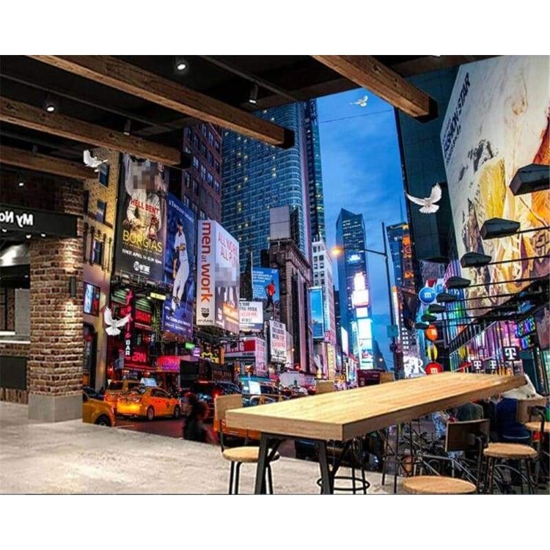 Große Vintage-Tapete New York