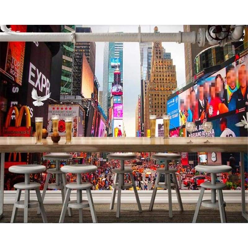 Große Vintage-Tapete New York