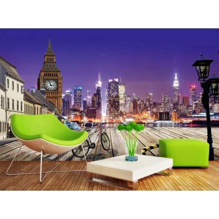 Große Vintage-Tapete New York