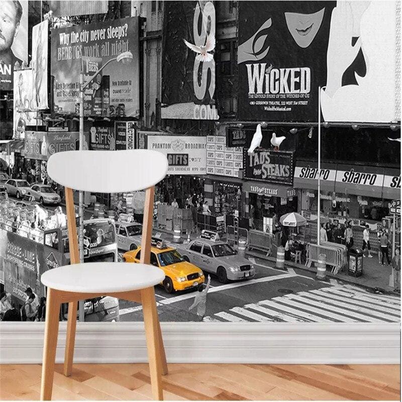 Vintage-Fototapete New York