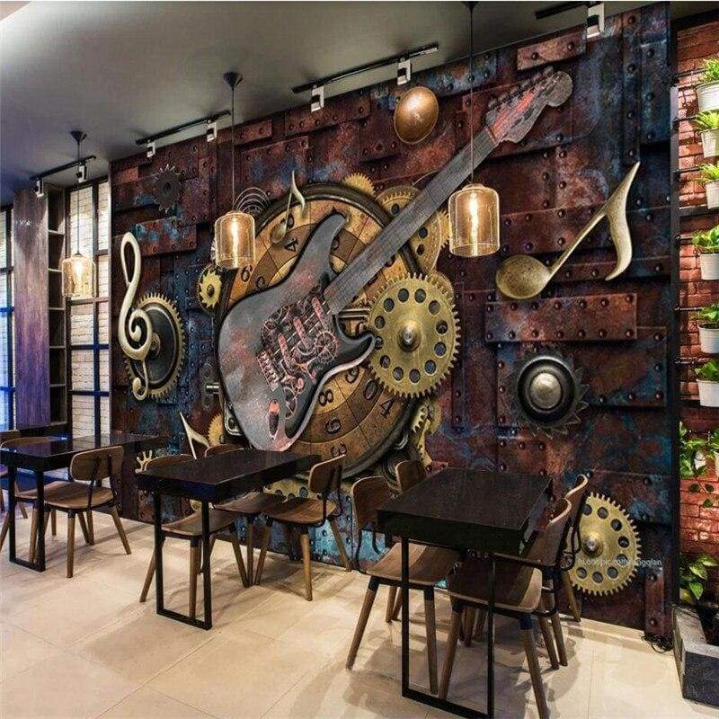 Vintage-Rockmusik-Hintergrundbild