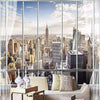 Vintage-Tapete im New Yorker Stil