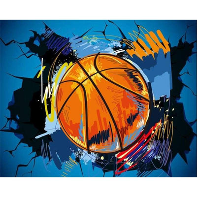 Vintage-Basketball-Themen-Hintergrundbild