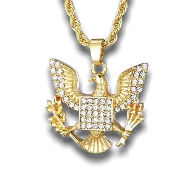 Vintage Gold Adler Anhänger