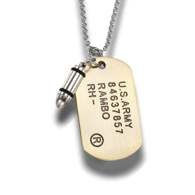 Vintage Anhänger der amerikanischen Armee