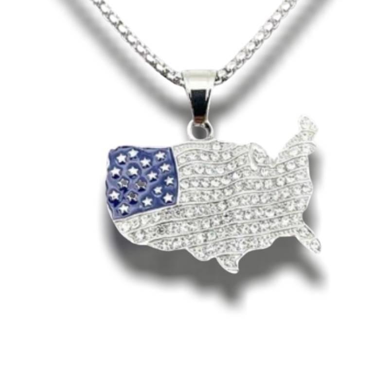 Vintage USA-Kartenanhänger