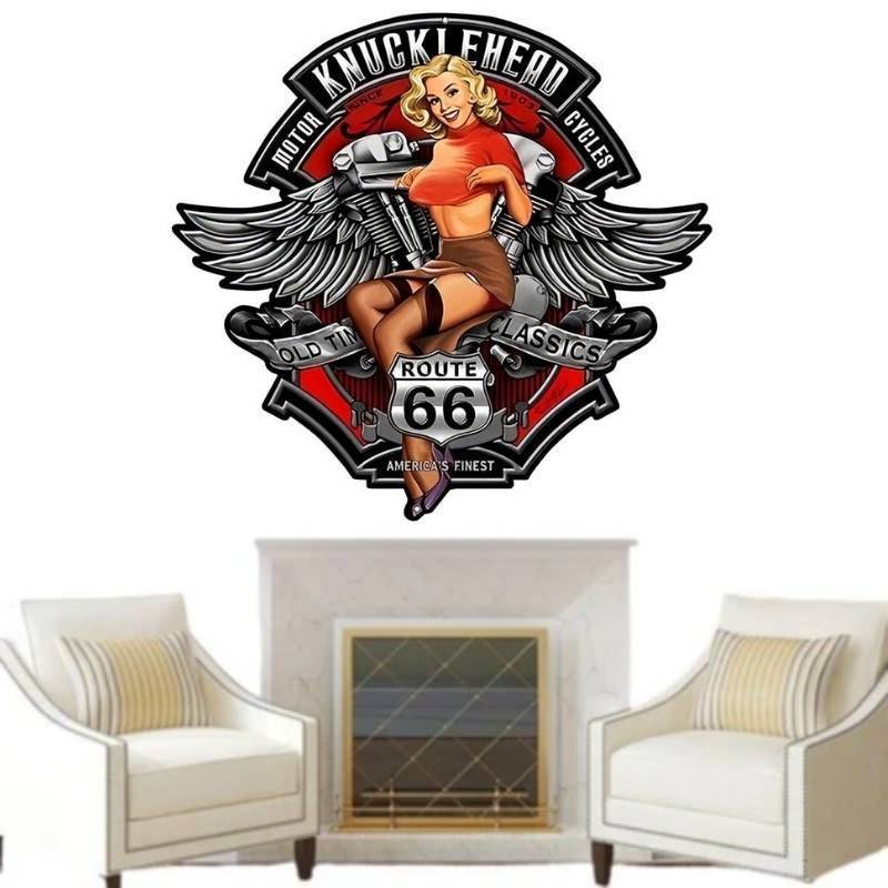 Vintage Pin-Up-Aufkleber