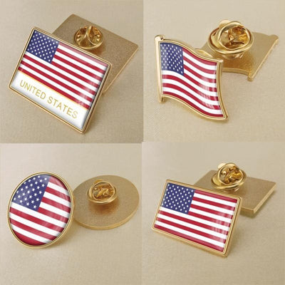 Amerikanische Vintage-Pins